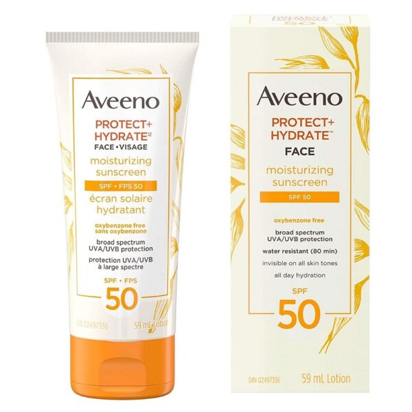 Aveeno Sun Protect + Hydrate Face Moisturizing Sunscreen SPF50 - 59 ml