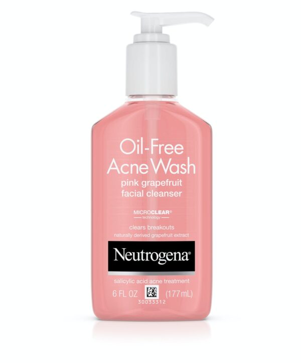 Neutrogena Oil Free Acne Wash Pink Grapefruit Facial Cleanser - 177ml