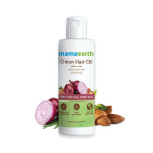 Mamaearth onion hair oil for hair regrowth & hair fall control with redensyl - 150 ml