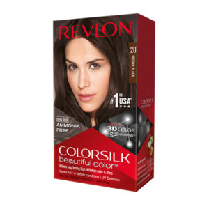 Revlon ColorSilk Beautiful 3D Hair Color – 20 Negro Natural (Brown Black) - 140 ml