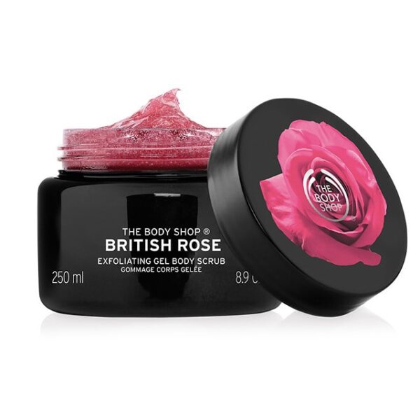 The Body Shop British Rose Exfoliating Gel Body Scrub - 250 ml