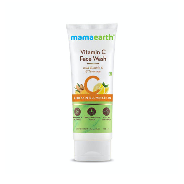 Mamaearth vitamin C face wash with vitamin C and turmeric for skin illumination - 150 ml