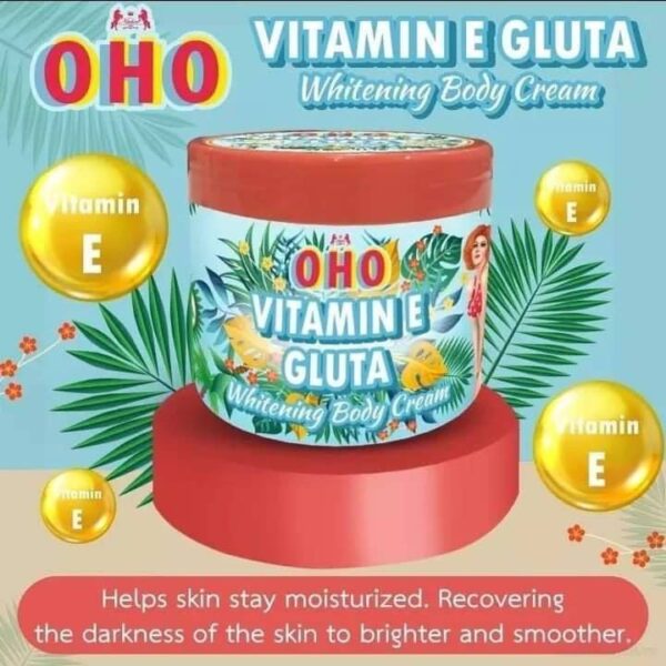 OHO VITAMIN E GLUTA Whitening Body Cream - 300 gm